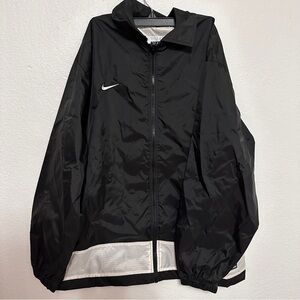 Nike Black Windbreaker Lightweight Hooded Jacket
